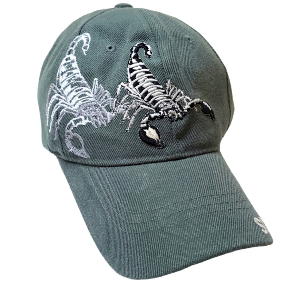 Blue Ocean Scorpion Embroidered Cap